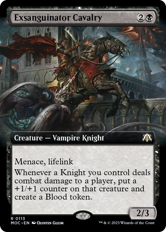 Exsanguinator Cavalry (Extended Art) [March of the Machine Commander] - The Mythic Store | 24h Order Processing