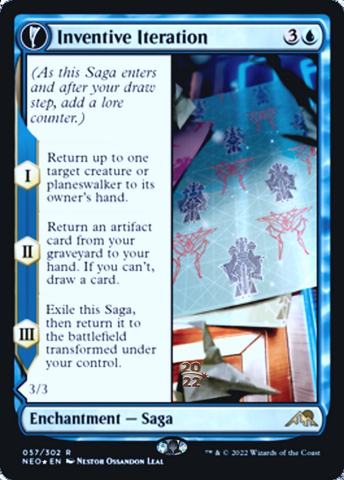 Inventive Iteration // Living Breakthrough [Kamigawa: Neon Dynasty Prerelease Promos] - The Mythic Store | 24h Order Processing