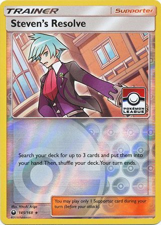 Steven's Resolve (145/168) (League Promo) [Sun & Moon: Celestial Storm] - The Mythic Store | 24h Order Processing