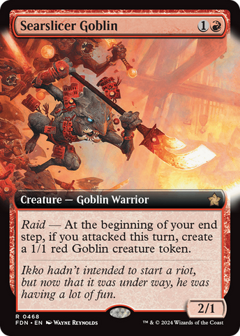 Searslicer Goblin (Extended Art) [Foundations] - The Mythic Store | 24h Order Processing