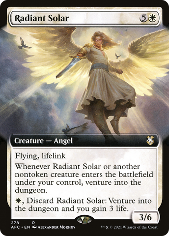 Radiant Solar (Extended Art) [Dungeons & Dragons: Adventures in the Forgotten Realms Commander] - The Mythic Store | 24h Order Processing
