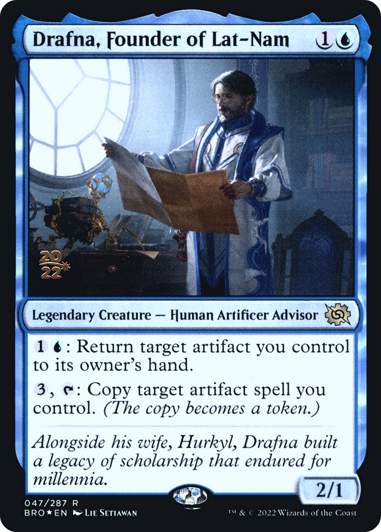 Drafna, Founder of Lat-Nam [The Brothers' War Prerelease Promos] - The Mythic Store | 24h Order Processing