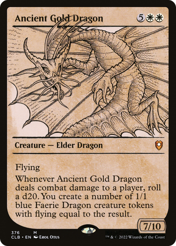 Ancient Gold Dragon (Showcase) [Commander Legends: Battle for Baldur's Gate] - The Mythic Store | 24h Order Processing