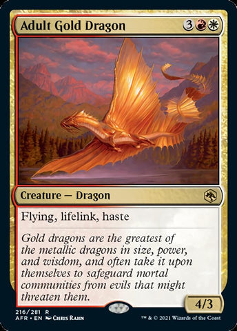 Adult Gold Dragon [Dungeons & Dragons: Adventures in the Forgotten Realms] - The Mythic Store | 24h Order Processing