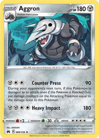 Aggron (089/159) [Sword & Shield: Crown Zenith] - The Mythic Store | 24h Order Processing