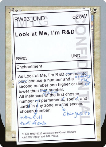 Look at Me, I'm R&D [Unsanctioned] - The Mythic Store | 24h Order Processing