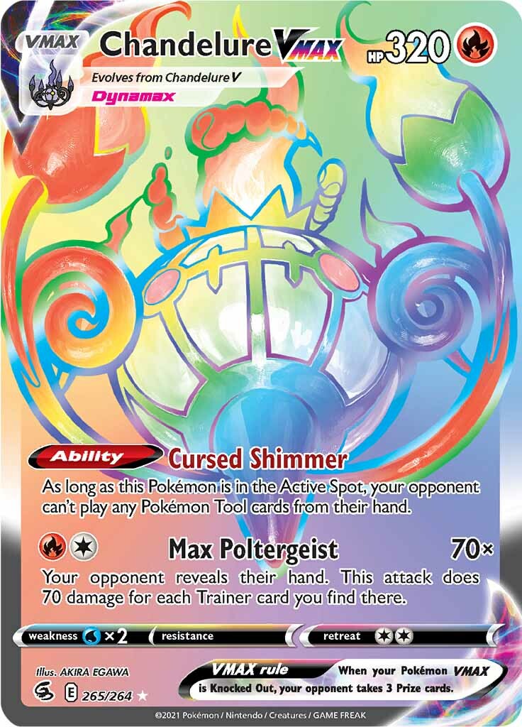 Chandelure VMAX (265/264) [Sword & Shield: Fusion Strike] - The Mythic Store | 24h Order Processing