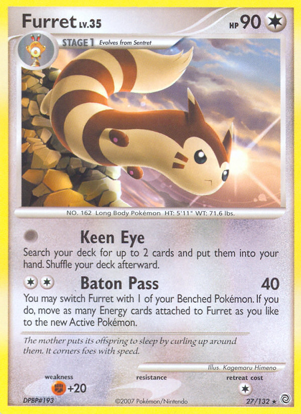 Furret (27/132) [Diamond & Pearl: Secret Wonders] - The Mythic Store | 24h Order Processing