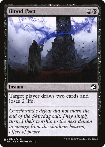 Blood Pact [The List] - The Mythic Store | 24h Order Processing