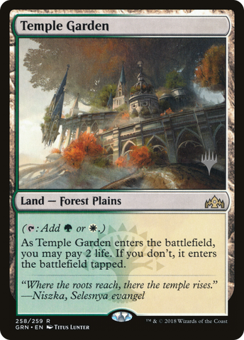 Temple Garden (Promo Pack) [Guilds of Ravnica Promos] - The Mythic Store | 24h Order Processing