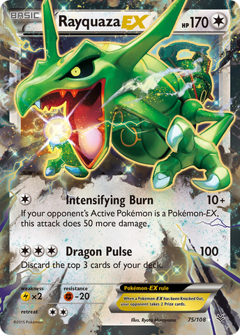 Rayquaza EX (75/108) [XY: Roaring Skies] - The Mythic Store | 24h Order Processing