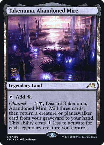Takenuma, Abandoned Mire [Kamigawa: Neon Dynasty Prerelease Promos] - The Mythic Store | 24h Order Processing