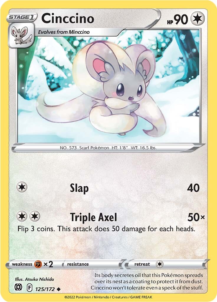 Cinccino (125/172) [Sword & Shield: Brilliant Stars] - The Mythic Store | 24h Order Processing