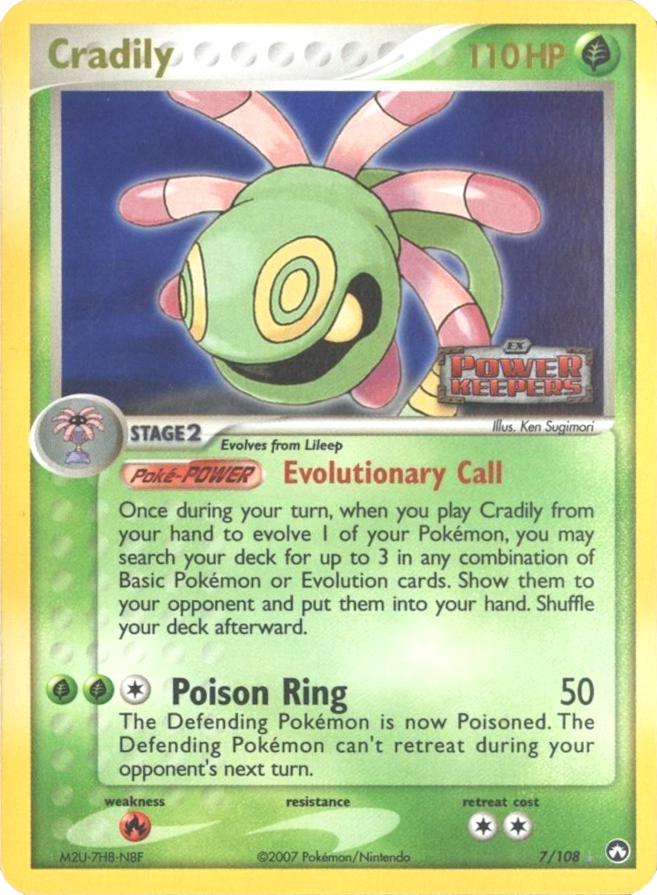 Cradily (7/108) (Stamped) [EX: Power Keepers] - The Mythic Store | 24h Order Processing