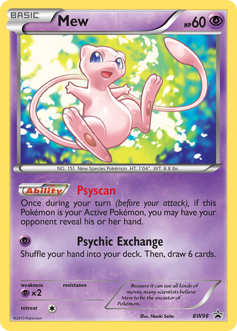 Mew (BW98) [Black & White: Black Star Promos] - The Mythic Store | 24h Order Processing