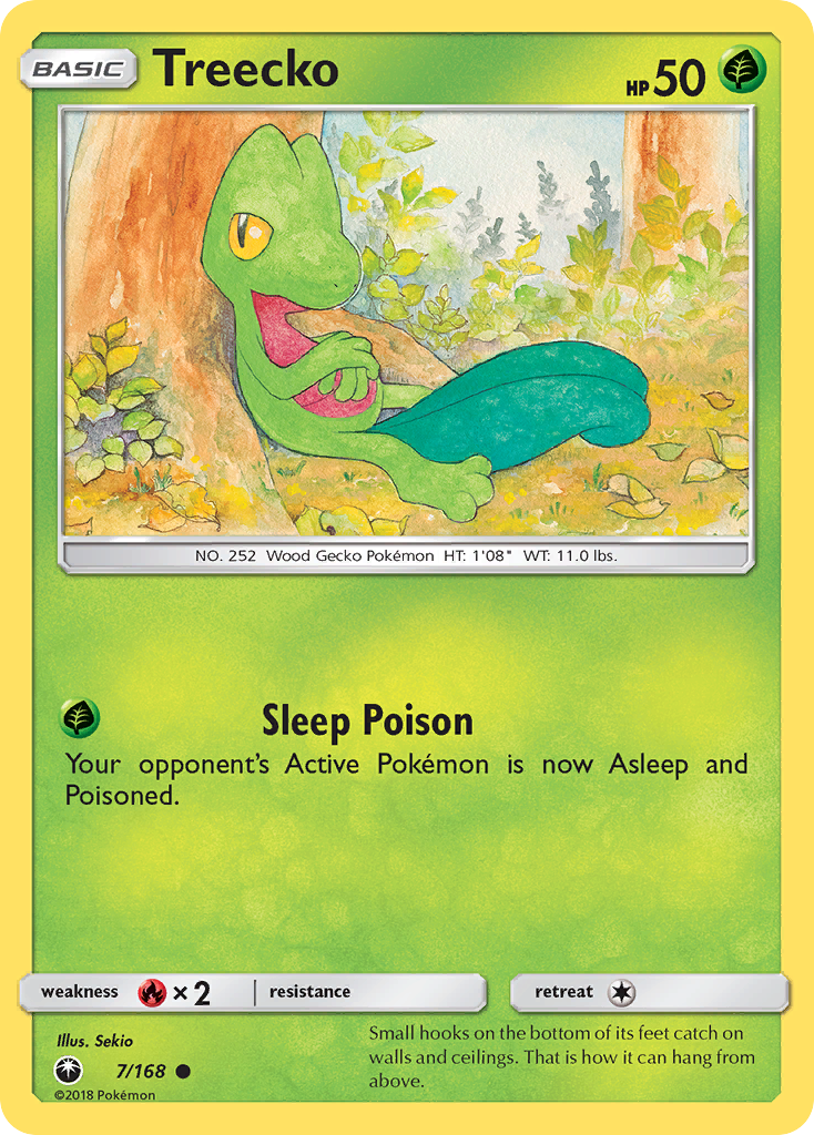 Treecko (7/168) [Sun & Moon: Celestial Storm] - The Mythic Store | 24h Order Processing