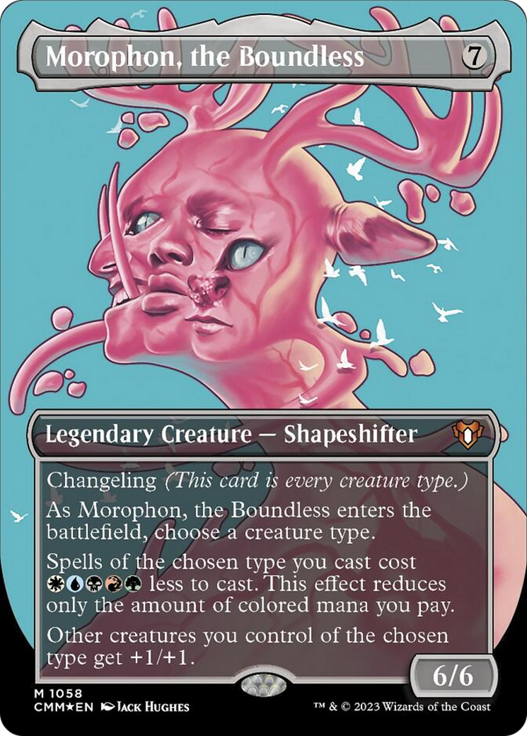 Morophon, the Boundless (Borderless Textured Foil Frame Break) [Commander Masters] - The Mythic Store | 24h Order Processing