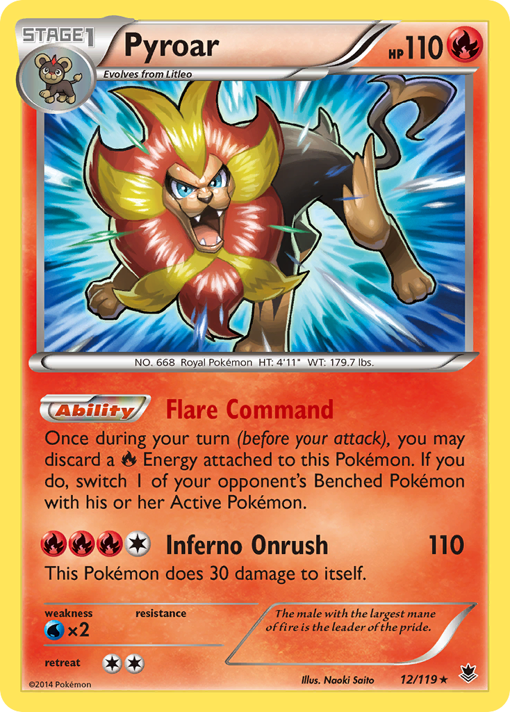 Pyroar (12/119) [XY: Phantom Forces] - The Mythic Store | 24h Order Processing