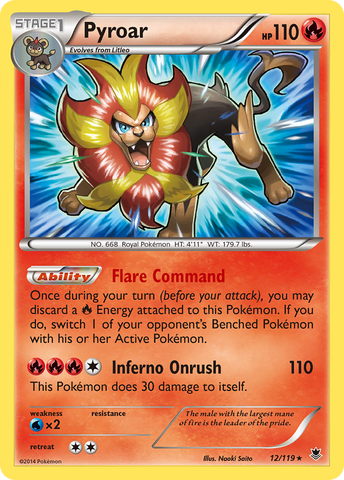 Pyroar (12/119) [XY: Phantom Forces] - The Mythic Store | 24h Order Processing