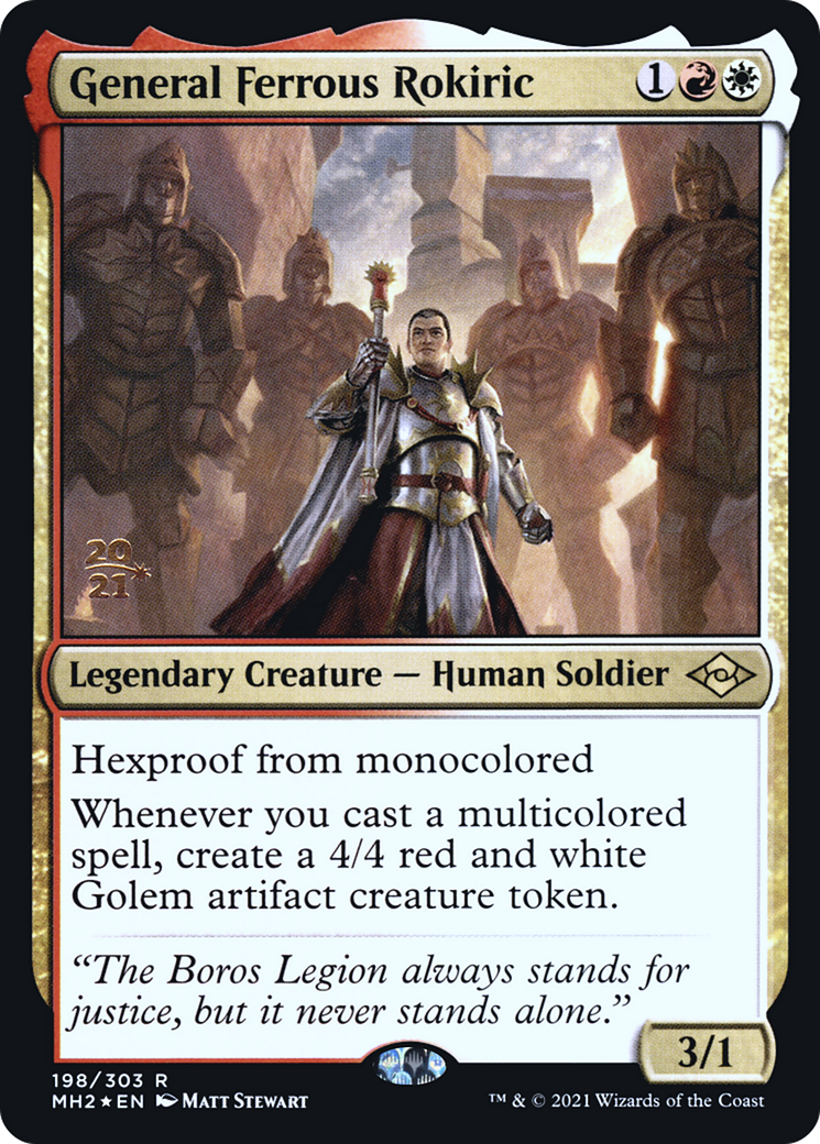 General Ferrous Rokiric [Modern Horizons 2 Prerelease Promos] - The Mythic Store | 24h Order Processing