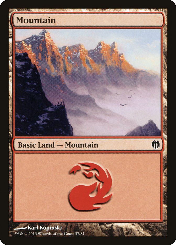 Mountain (37) [Duel Decks: Heroes vs. Monsters] - The Mythic Store | 24h Order Processing