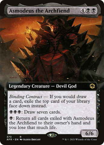 Asmodeus the Archfiend (Extended Art) [Dungeons & Dragons: Adventures in the Forgotten Realms] - The Mythic Store | 24h Order Processing