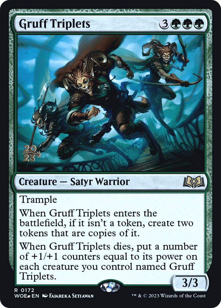 Gruff Triplets [Wilds of Eldraine Prerelease Promos] - The Mythic Store | 24h Order Processing