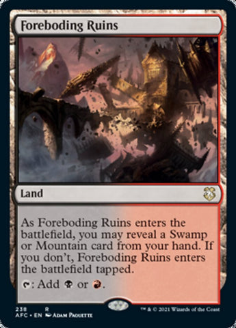 Foreboding Ruins [Dungeons & Dragons: Adventures in the Forgotten Realms Commander] - The Mythic Store | 24h Order Processing
