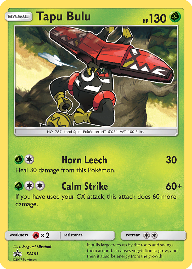 Tapu Bulu (SM61) [Sun & Moon: Black Star Promos] - The Mythic Store | 24h Order Processing