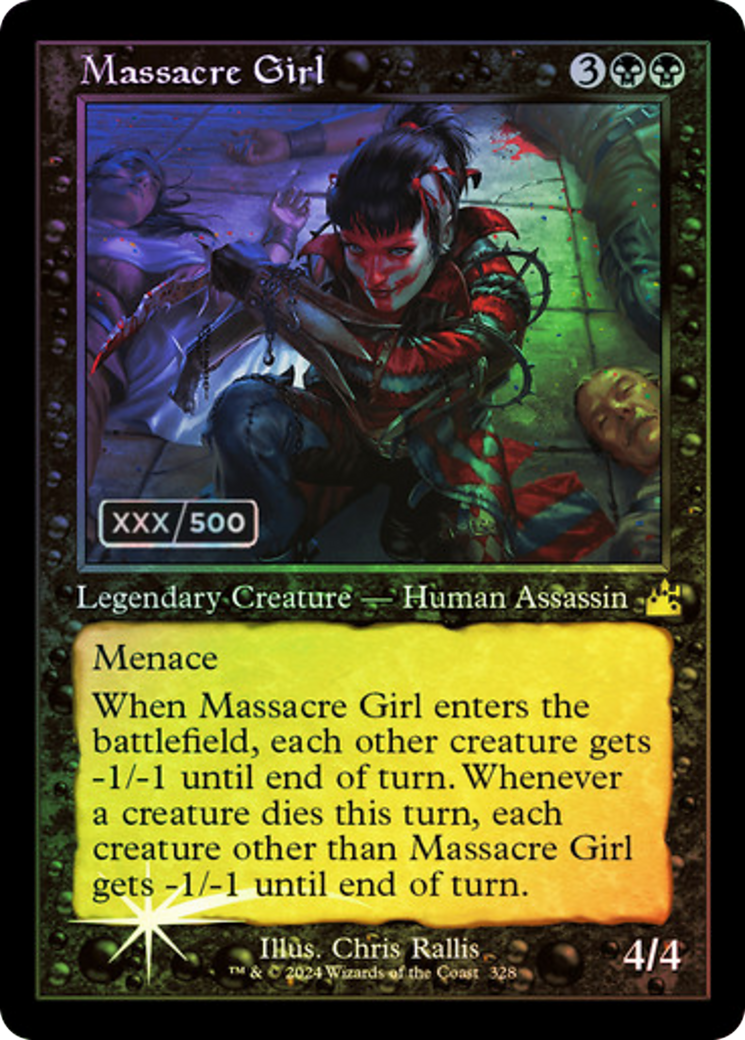 Massacre Girl (Retro) (Serialized) [Ravnica Remastered] - The Mythic Store | 24h Order Processing