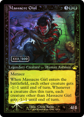 Massacre Girl (Retro) (Serialized) [Ravnica Remastered] - The Mythic Store | 24h Order Processing
