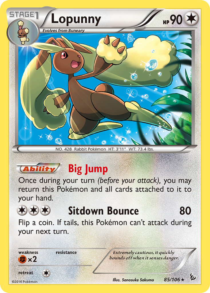 Lopunny (85/106) [XY: Flashfire] - The Mythic Store | 24h Order Processing