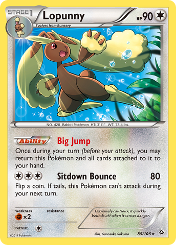 Lopunny (85/106) [XY: Flashfire] - The Mythic Store | 24h Order Processing
