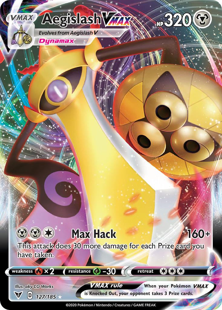 Aegislash VMAX (127/185) [Sword & Shield: Vivid Voltage] - The Mythic Store | 24h Order Processing