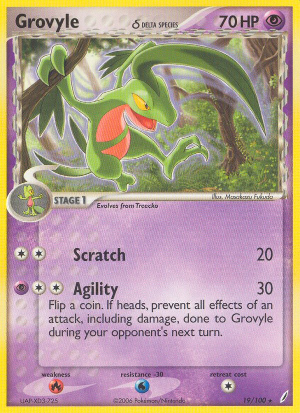 Grovyle(19/100) (Delta Species) [EX: Crystal Guardians] - The Mythic Store | 24h Order Processing
