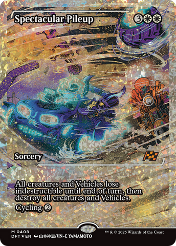 Spectacular Pileup (Showcase) (Fracture Foil) [Aetherdrift] - The Mythic Store | 24h Order Processing