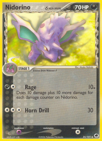 Nidorino (35/101) (Delta Species) [EX: Dragon Frontiers] - The Mythic Store | 24h Order Processing