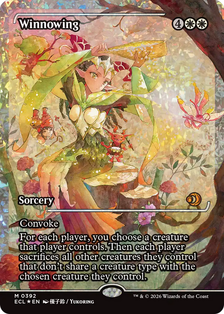 Winnowing (Showcase) (Fracture Foil) [Lorwyn Eclipsed]