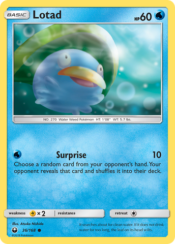 Lotad (36/168) [Sun & Moon: Celestial Storm] - The Mythic Store | 24h Order Processing