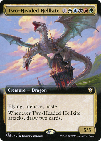 Two-Headed Hellkite (Extended Art) [Dominaria United Commander] - The Mythic Store | 24h Order Processing