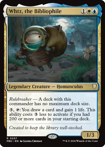 Whtz, the Bibliophile [Mystery Booster: Commander Edition] - The Mythic Store | 24h Order Processing