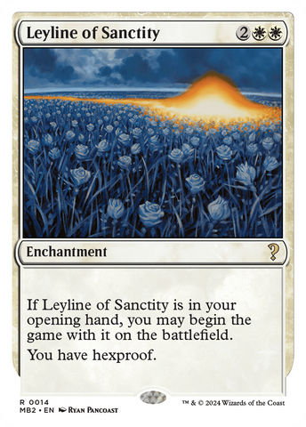 Leyline of Sanctity (White Border) [Mystery Booster 2] - The Mythic Store | 24h Order Processing