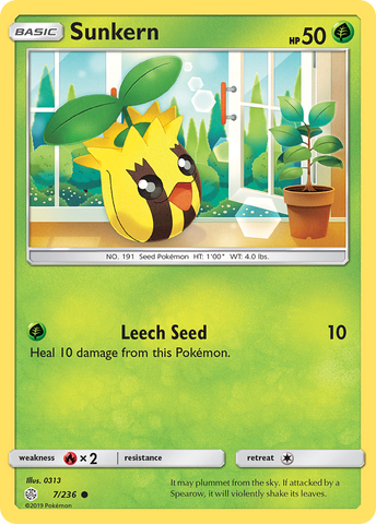 Sunkern (7/236) [Sun & Moon: Cosmic Eclipse] - The Mythic Store | 24h Order Processing