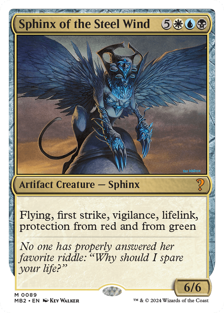 Sphinx of the Steel Wind (White Border) [Mystery Booster 2] - The Mythic Store | 24h Order Processing