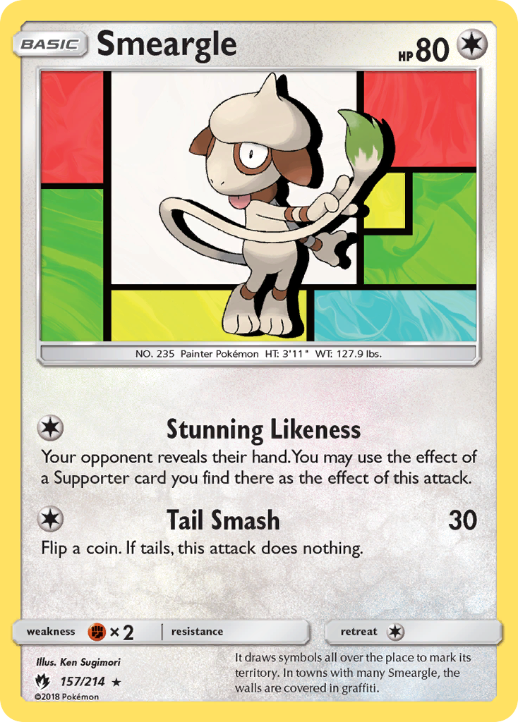 Smeargle (157/214) [Sun & Moon: Lost Thunder] - The Mythic Store | 24h Order Processing
