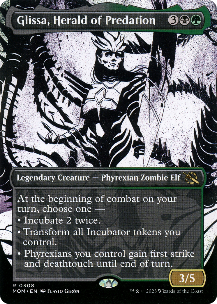 Glissa, Herald of Predation (Showcase Planar Booster Fun) [March of the Machine] - The Mythic Store | 24h Order Processing