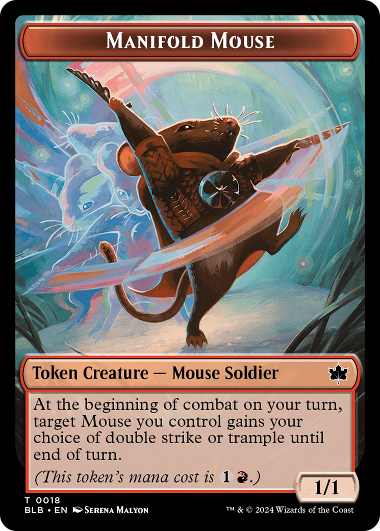 Sword // Manifold Mouse Double-Sided Token [Bloomburrow Tokens] - The Mythic Store | 24h Order Processing