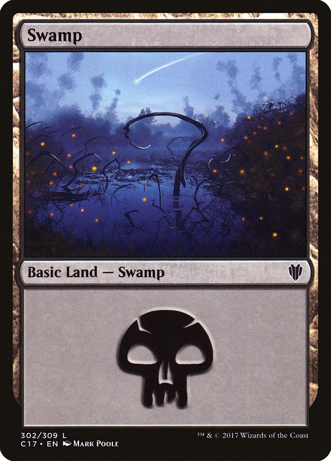 Swamp (302) [Commander 2017] - The Mythic Store | 24h Order Processing
