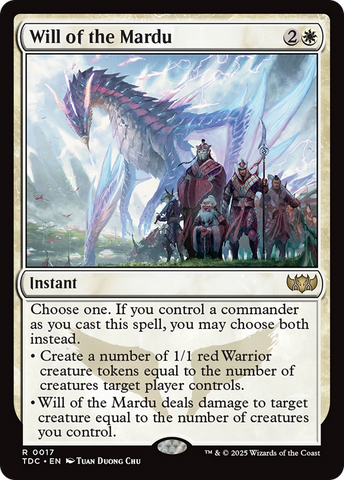 Will of the Mardu [Tarkir: Dragonstorm Commander] - The Mythic Store | 24h Order Processing