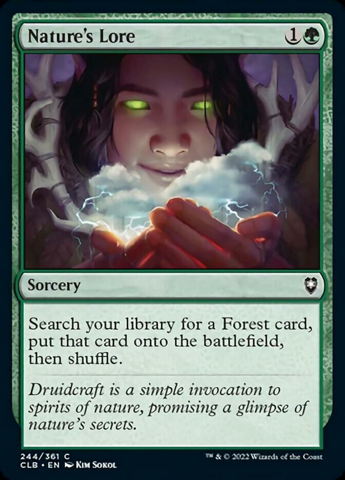 Nature's Lore [Commander Legends: Battle for Baldur's Gate] - The Mythic Store | 24h Order Processing